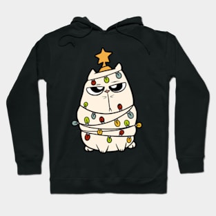 Cute Cat Christmas Tree Hoodie